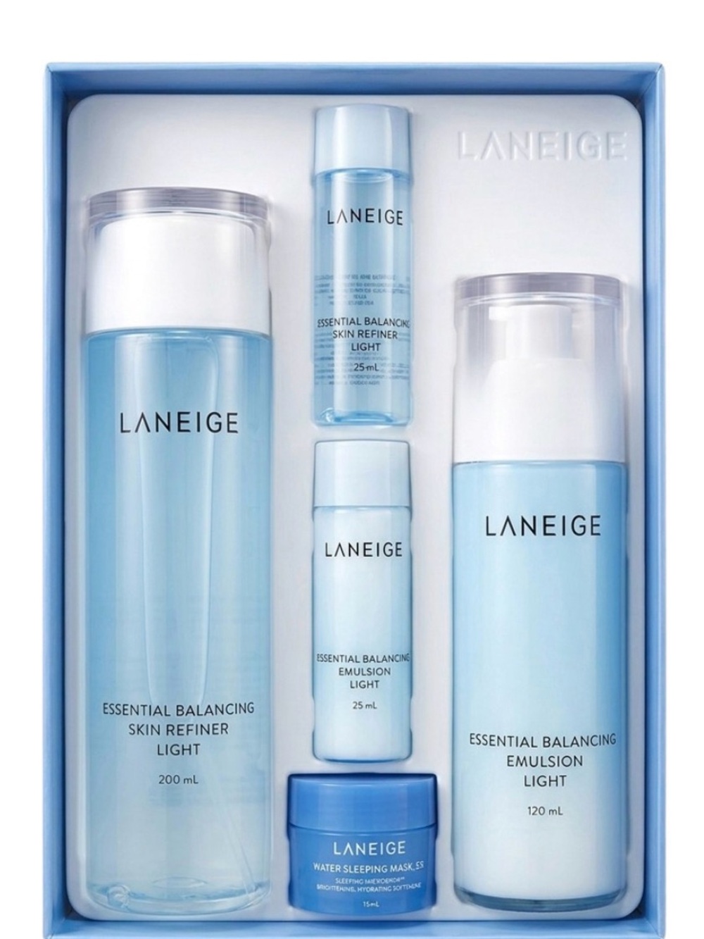 LANEIGE Hydrating Skincare Set - Light Blue